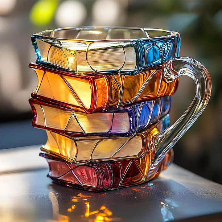 Originale Tazza 3D Fatta a Mano - Reading Happiness