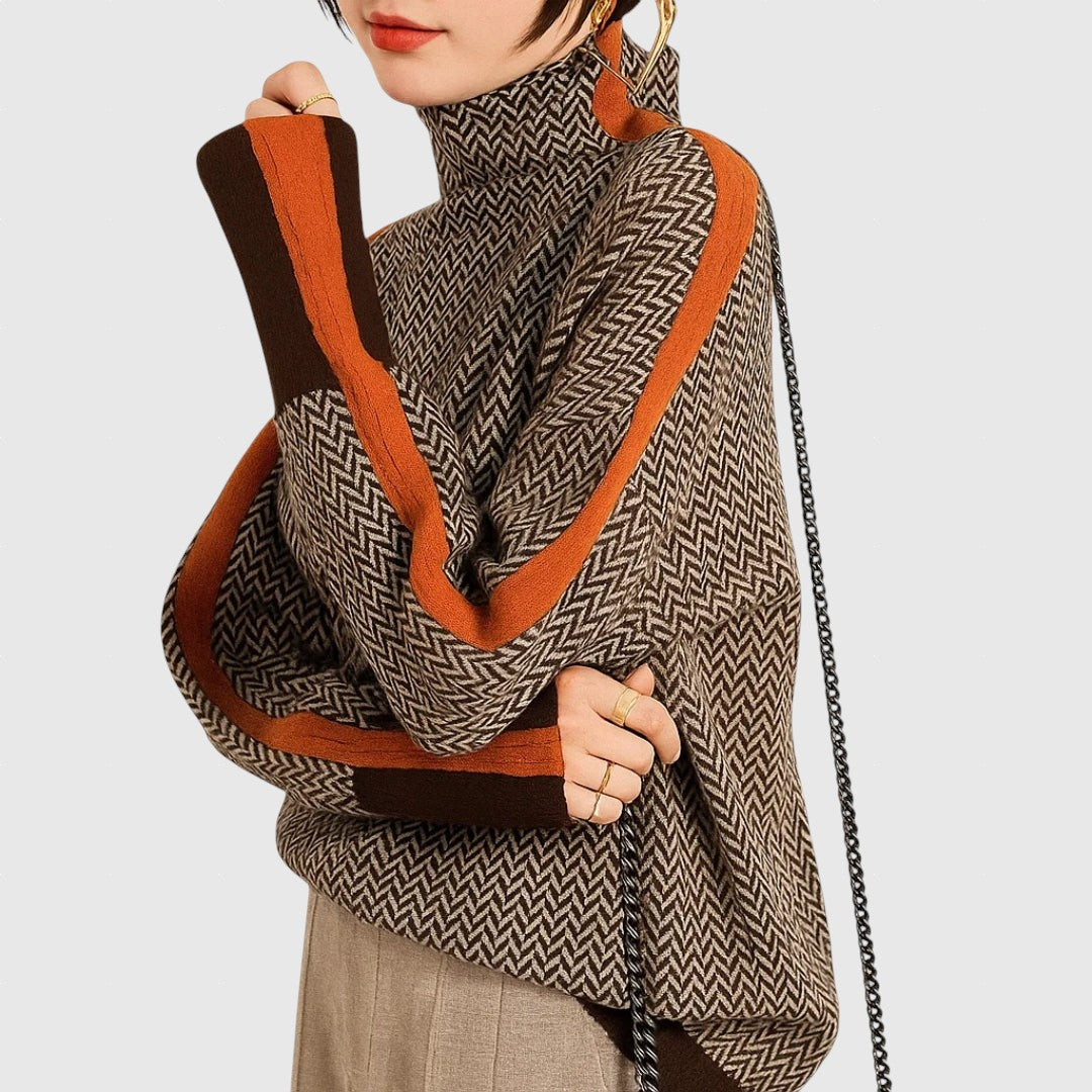 Martina - Svetr s vysokým límcem