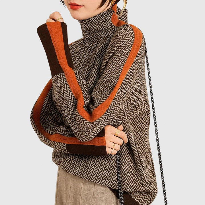 Martina - Svetr s vysokým límcem