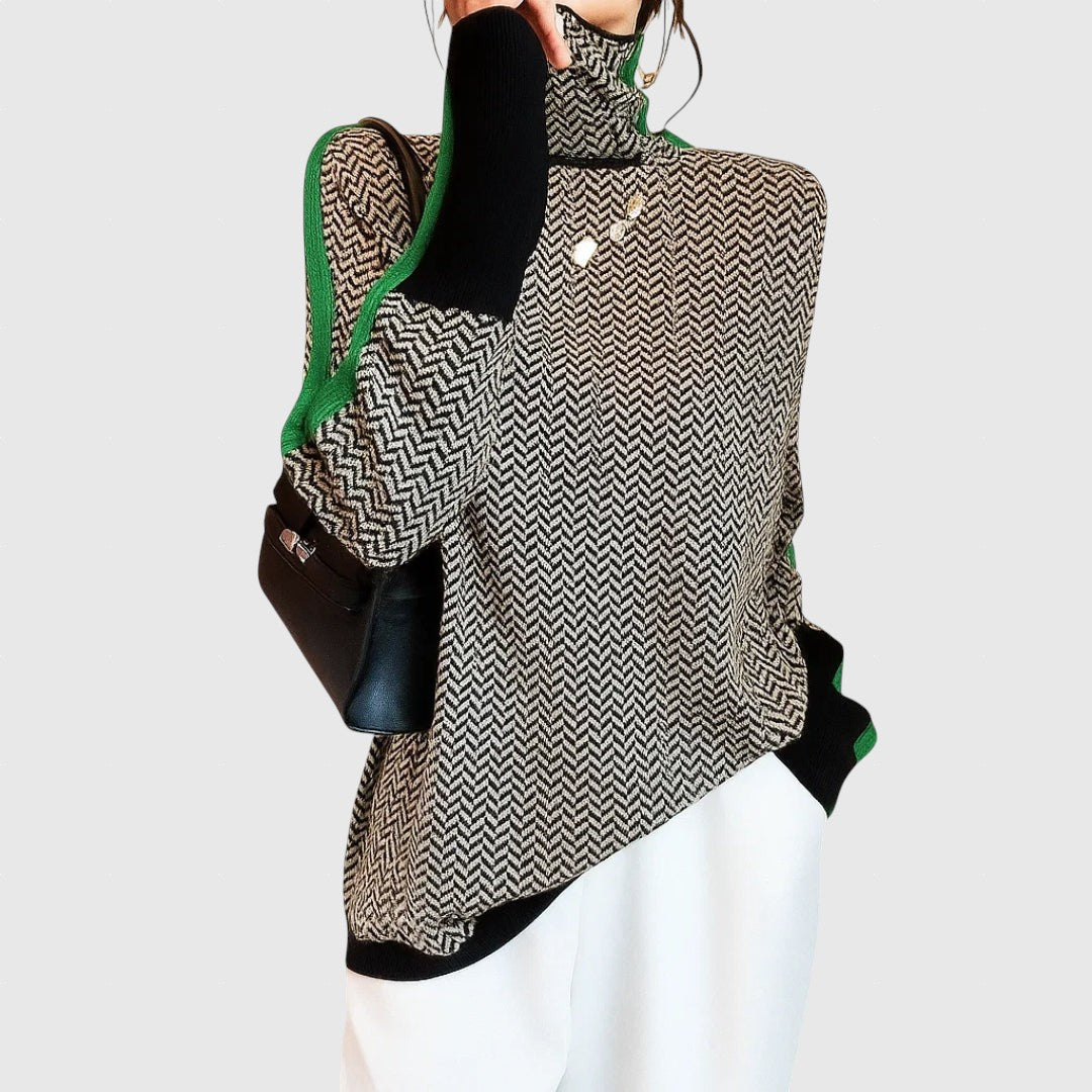 Martina - Svetr s vysokým límcem