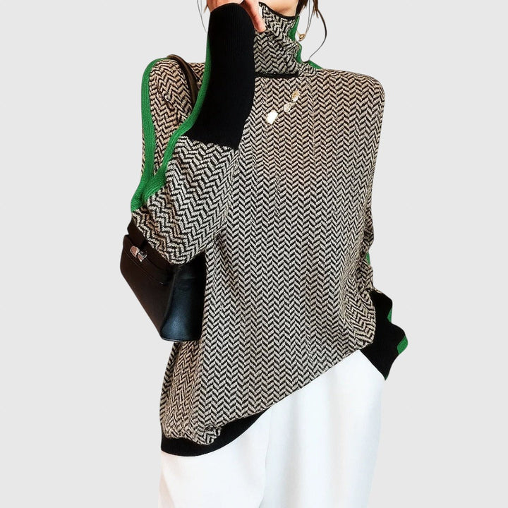 Martina - Svetr s vysokým límcem