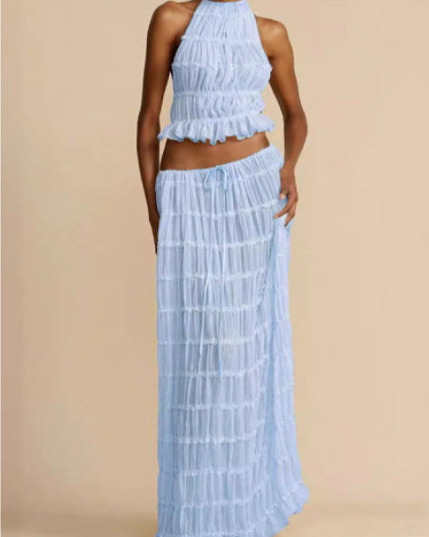 Set Jeanette | Top a Halter + Gonna – Leggero & Traspirante