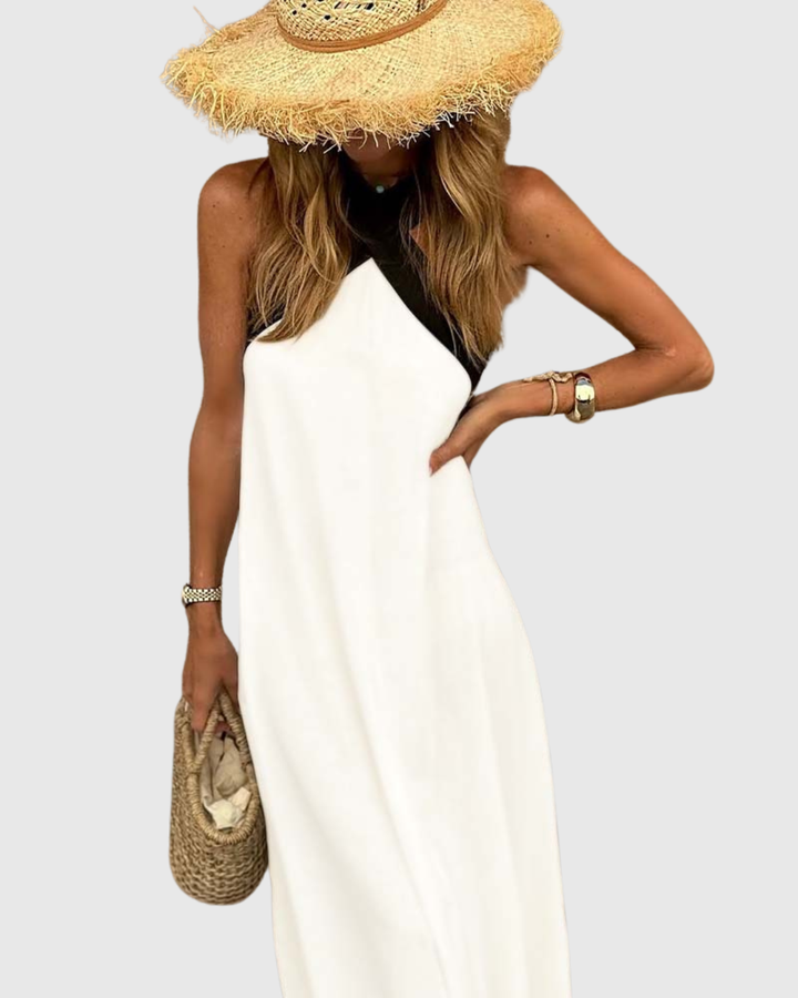 Orella | Sukienka z Krzyżowym Dekoltem