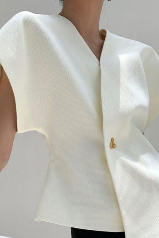 Cevalin | Top Scultoreo con Chiusura in Oro