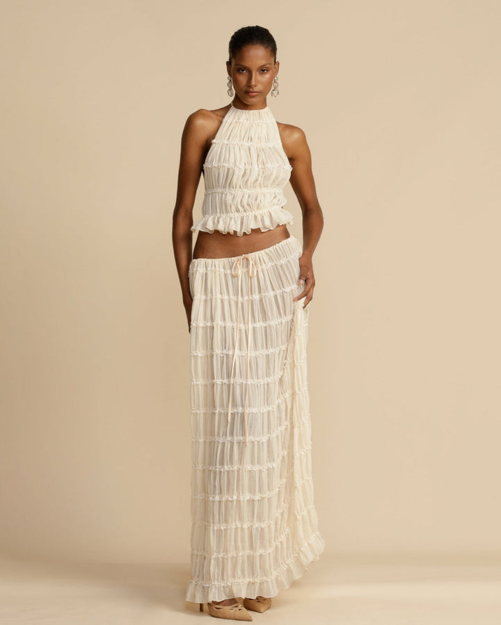 Set Jeanette | Top a Halter + Gonna – Leggero & Traspirante