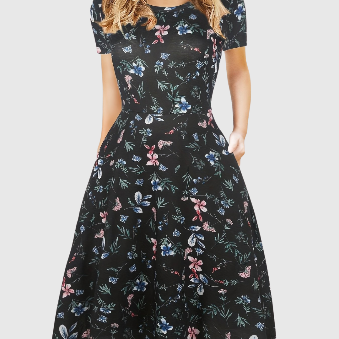 Evelyn Quinn | Retro Sukienka A-Linie na Lato