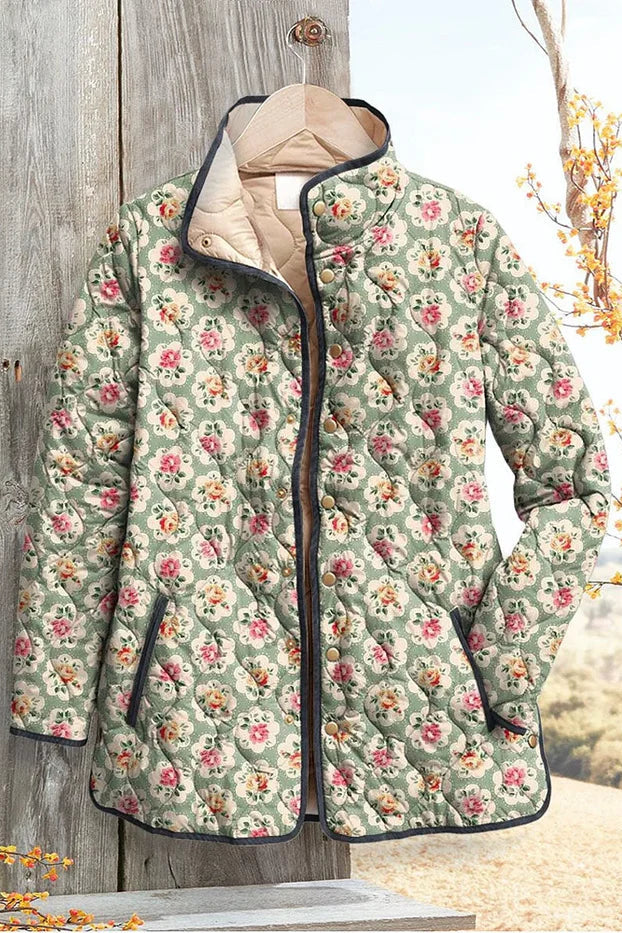 Růžena™ | Pikowany płaszcz z wyjątkowym stylem