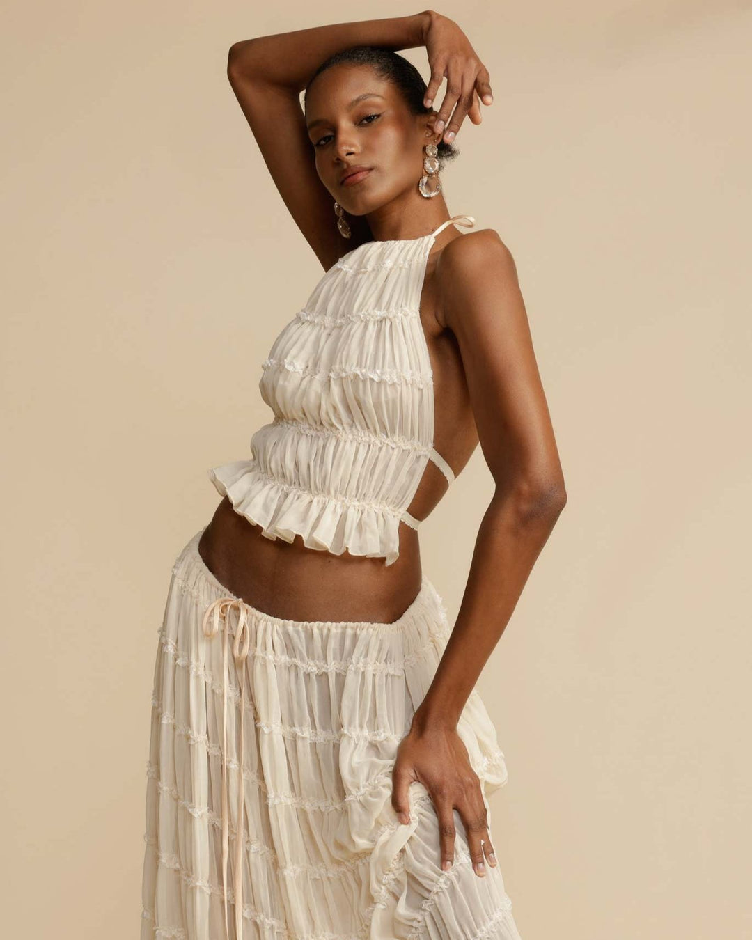 Set Jeanette | Top a Halter + Gonna – Leggero & Traspirante