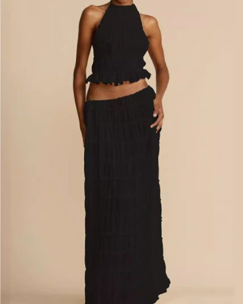 Set Jeanette | Top a Halter + Gonna – Leggero & Traspirante