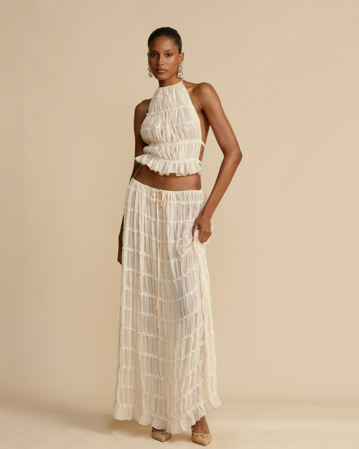 Set Jeanette | Top a Halter + Gonna – Leggero & Traspirante