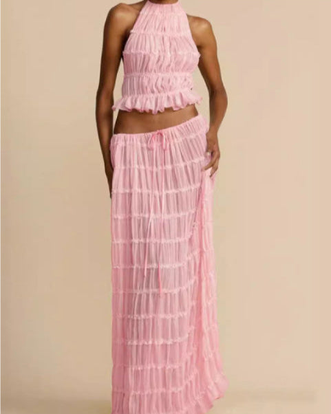 Set Jeanette | Top a Halter + Gonna – Leggero & Traspirante