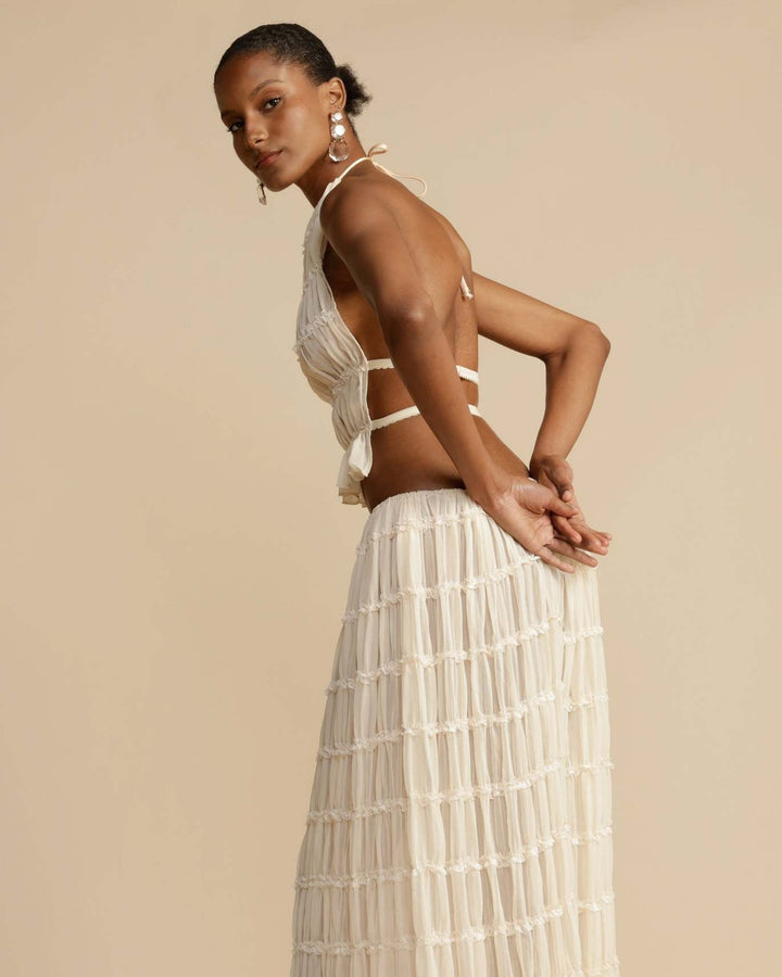 Set Jeanette | Top a Halter + Gonna – Leggero & Traspirante