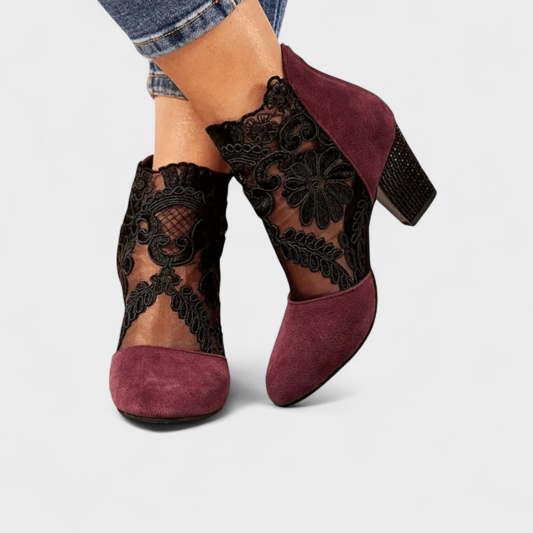 Charlotte™ | Eleganckie Szpilki z Kwiatowym Motywem