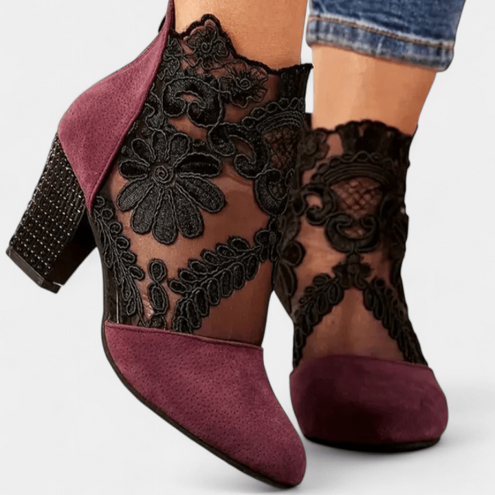 Charlotte™ | Eleganckie Szpilki z Kwiatowym Motywem