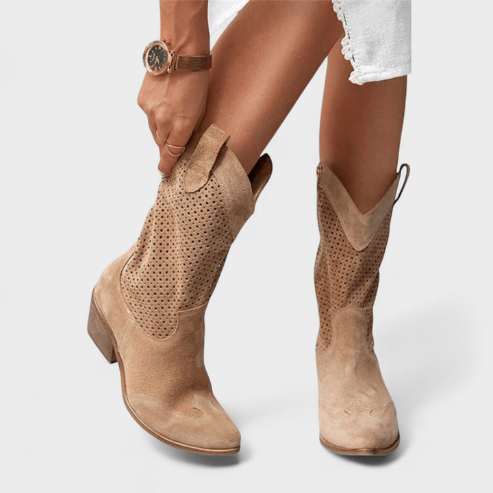 Anna™ | Stylowe Kowbojskie Botki