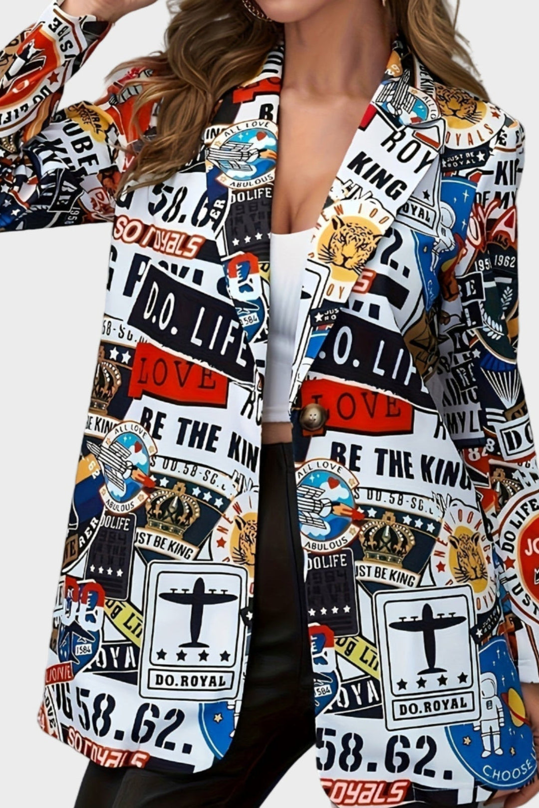 Avery - Stylový Graffiti Blazer