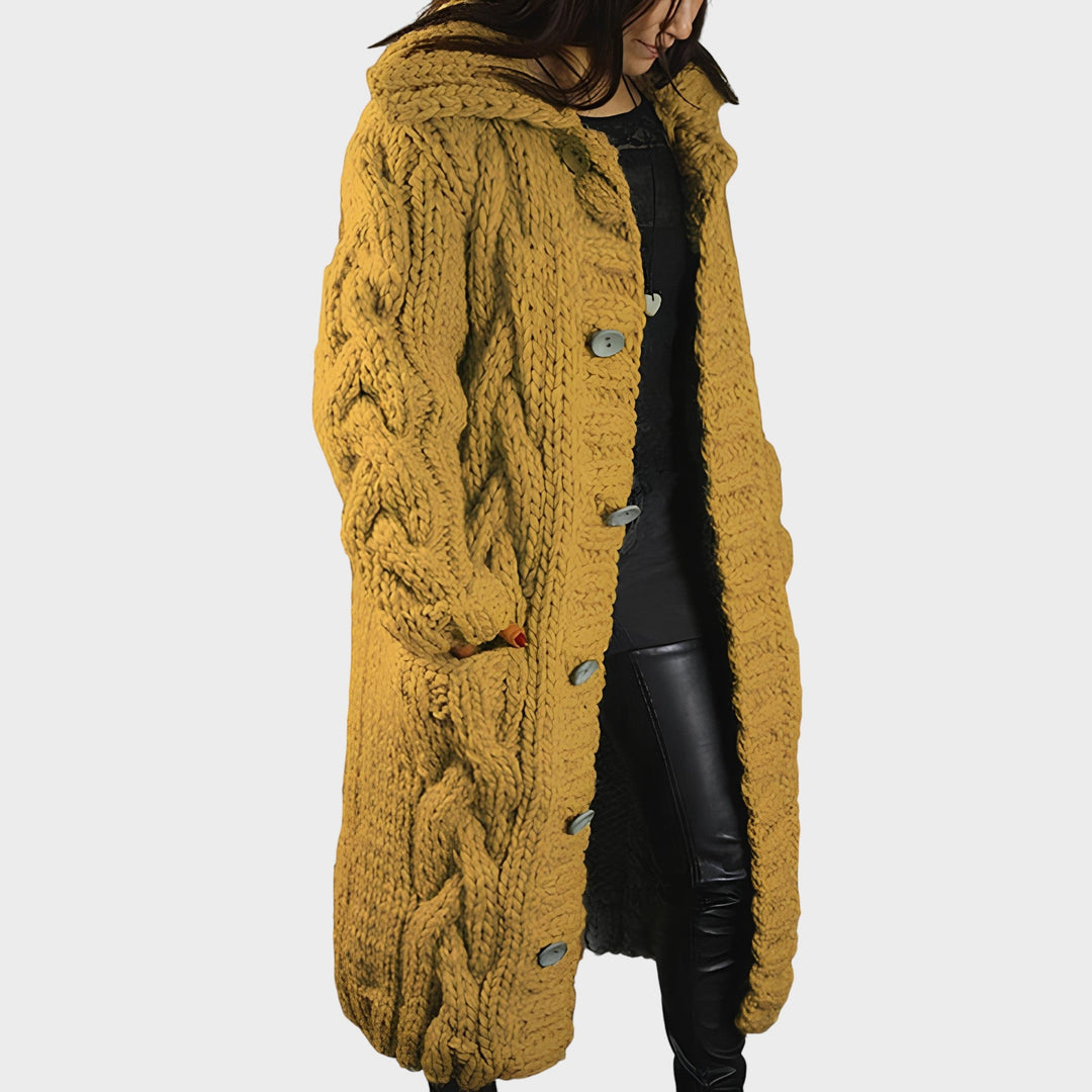 KARINA - Elegantní hřejivý kabát s krytím bříška