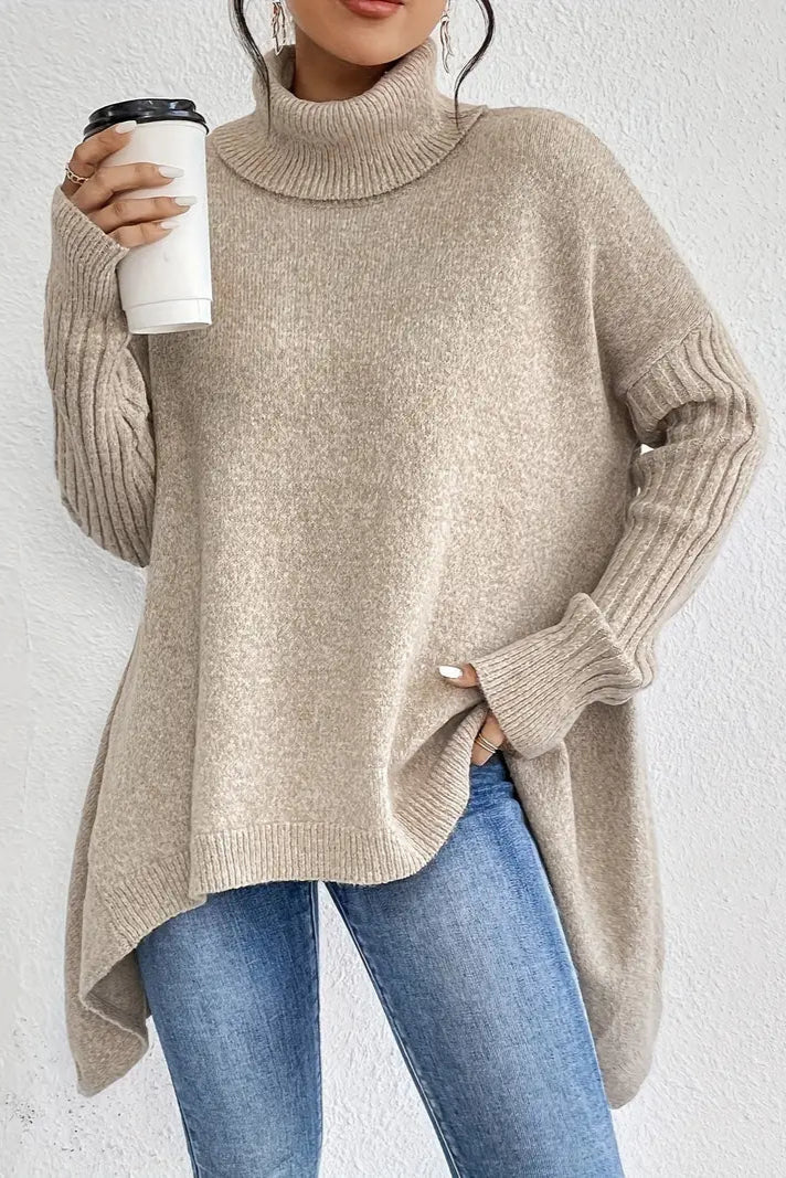 Brigitte™ Długi Sweter – Klasyczny i Elegancki