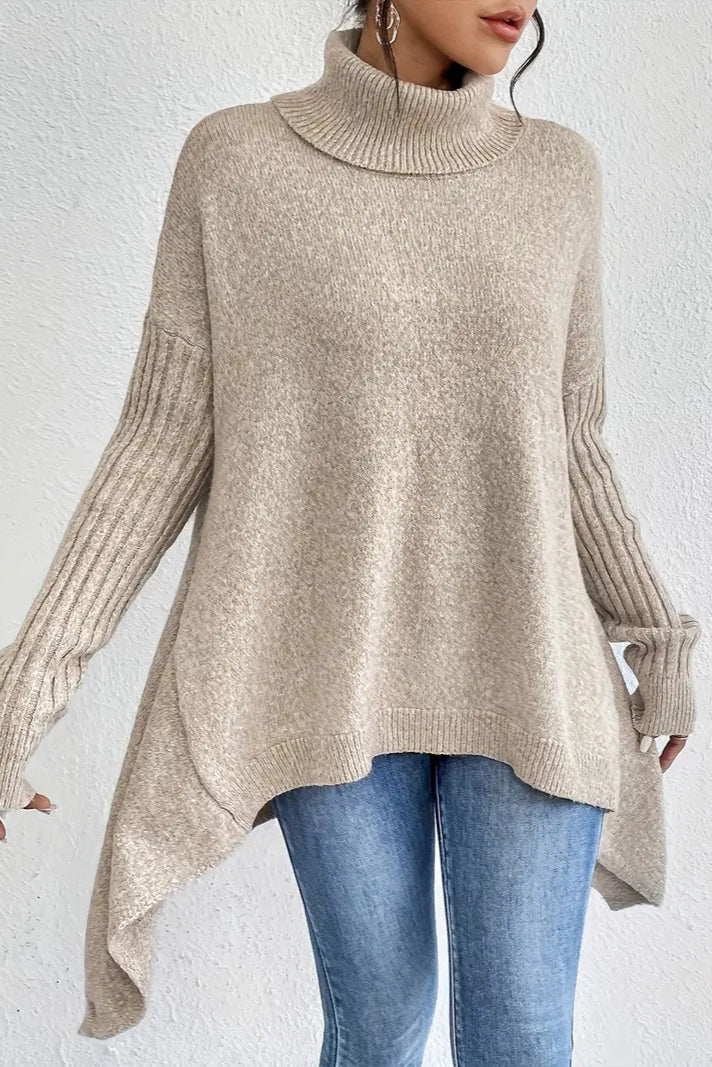 Brigitte™ Długi Sweter – Klasyczny i Elegancki