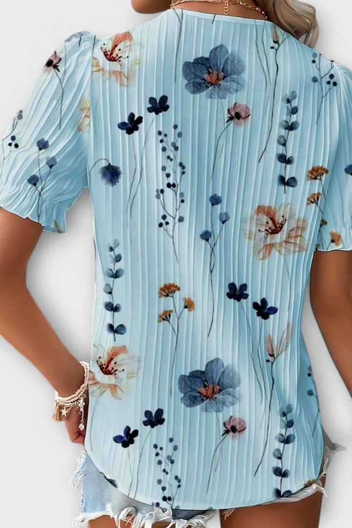 Bruna - Stylový top s V-výstřihem ve tvaru srdce