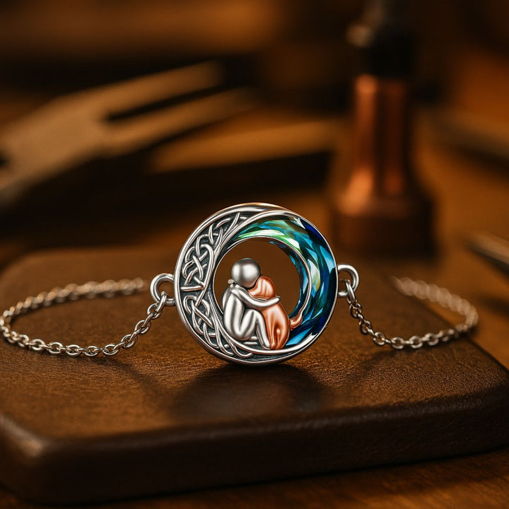 Regulowany bransoletka z zawieszką w kształcie psa ze srebra sterlingowego