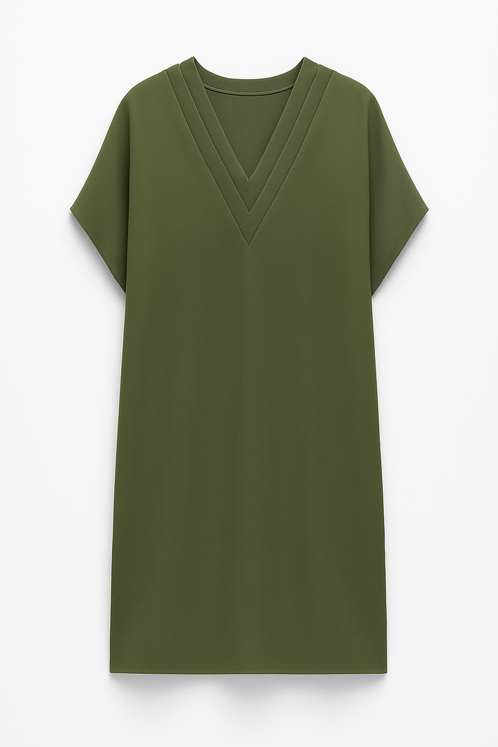 Ida ABITO | Abito corto con scollatura a V strutturata