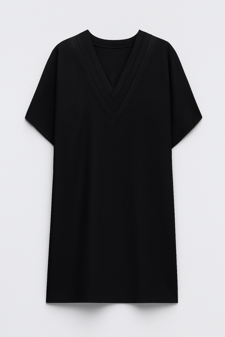 Ida ABITO | Abito corto con scollatura a V strutturata