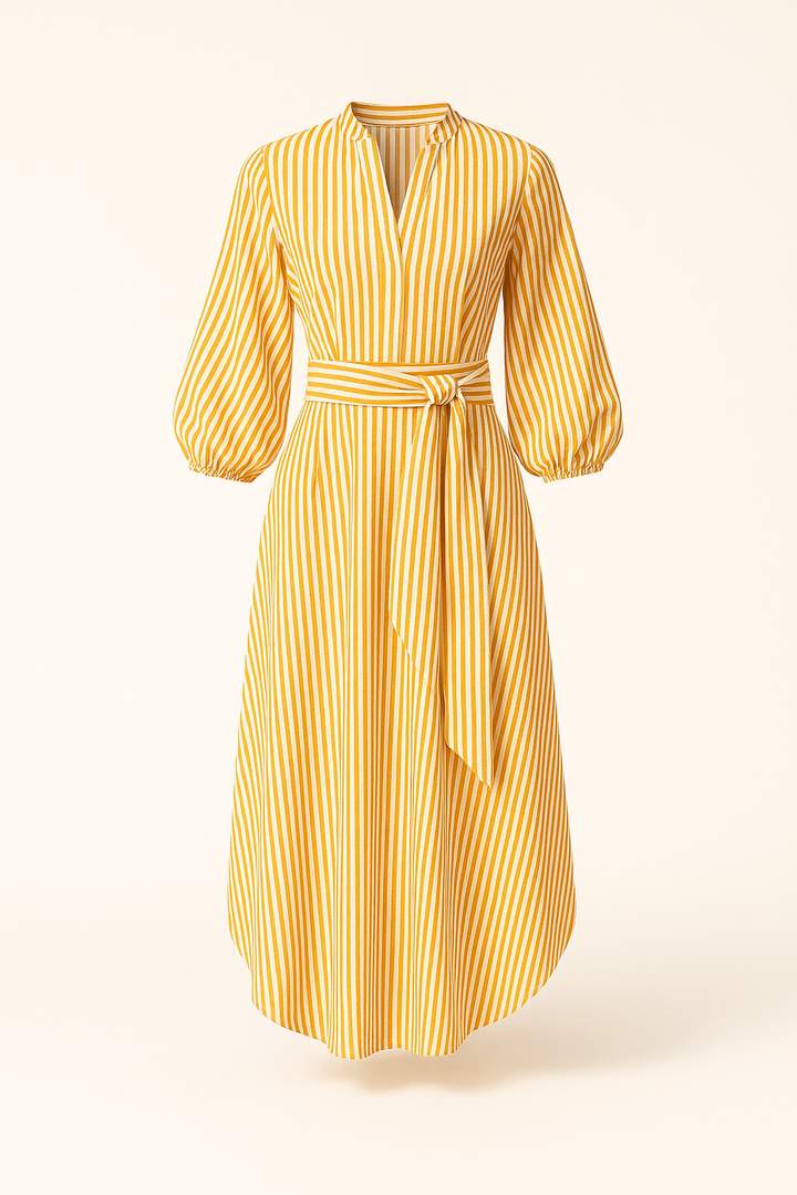 Liv abito | Eleganza a righe e vestibilità rilassata