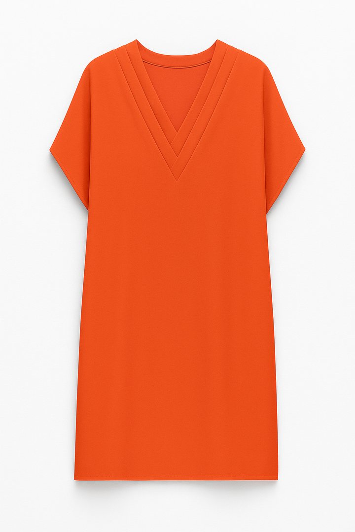 Ida ABITO | Abito corto con scollatura a V strutturata
