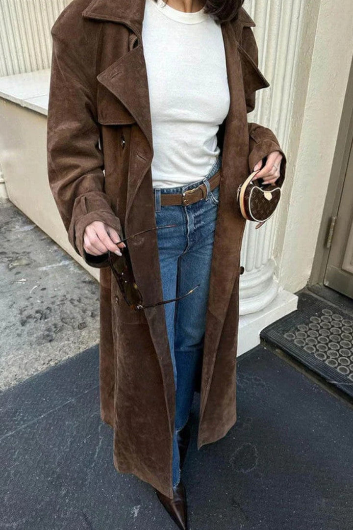 Cordula™ | Elegantní kožený trenčkot