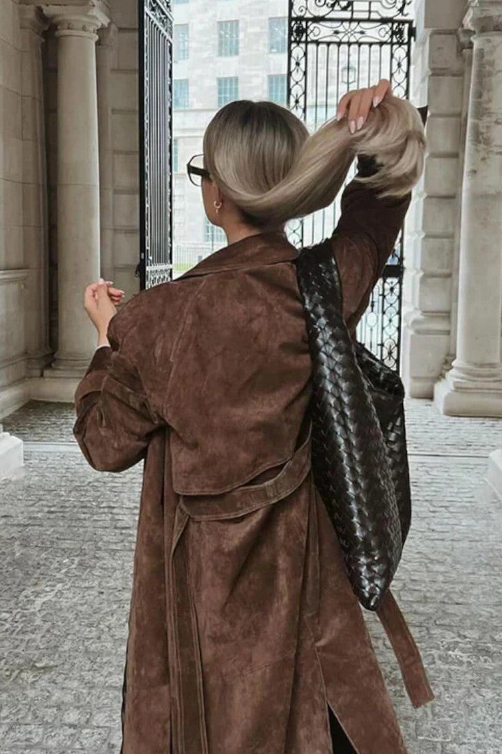 Cordula™ | Elegantní kožený trenčkot