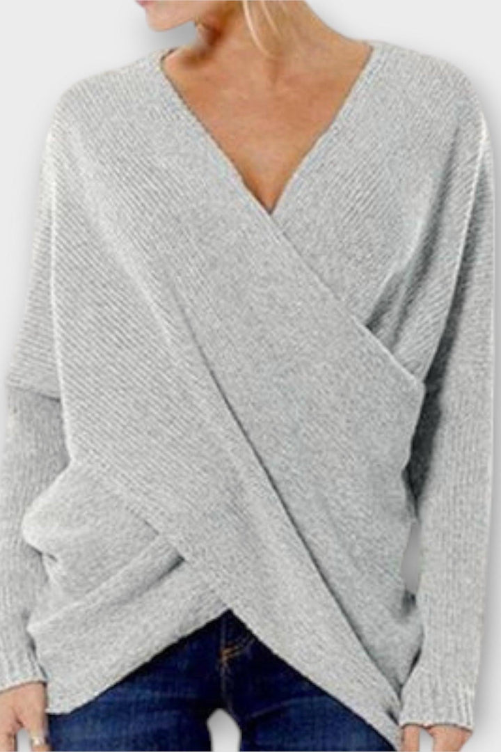 Heidi - Sweter z V-dekoltem