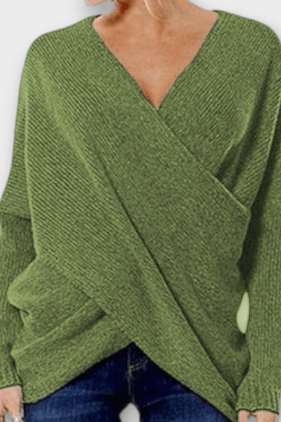 Heidi - Sweter z V-dekoltem