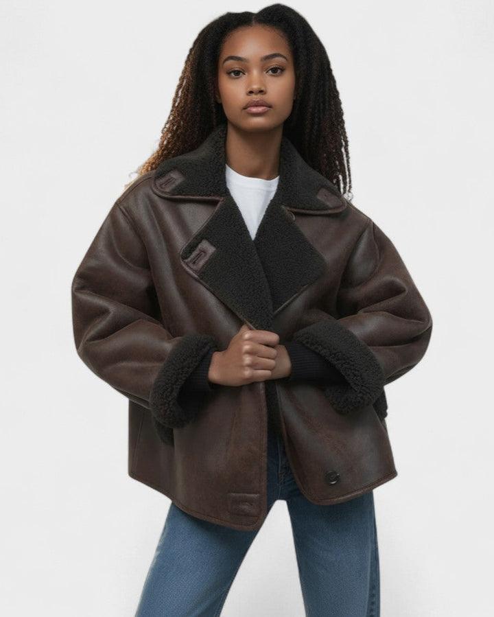 Isabelle™ Dámská Kožená Bunda