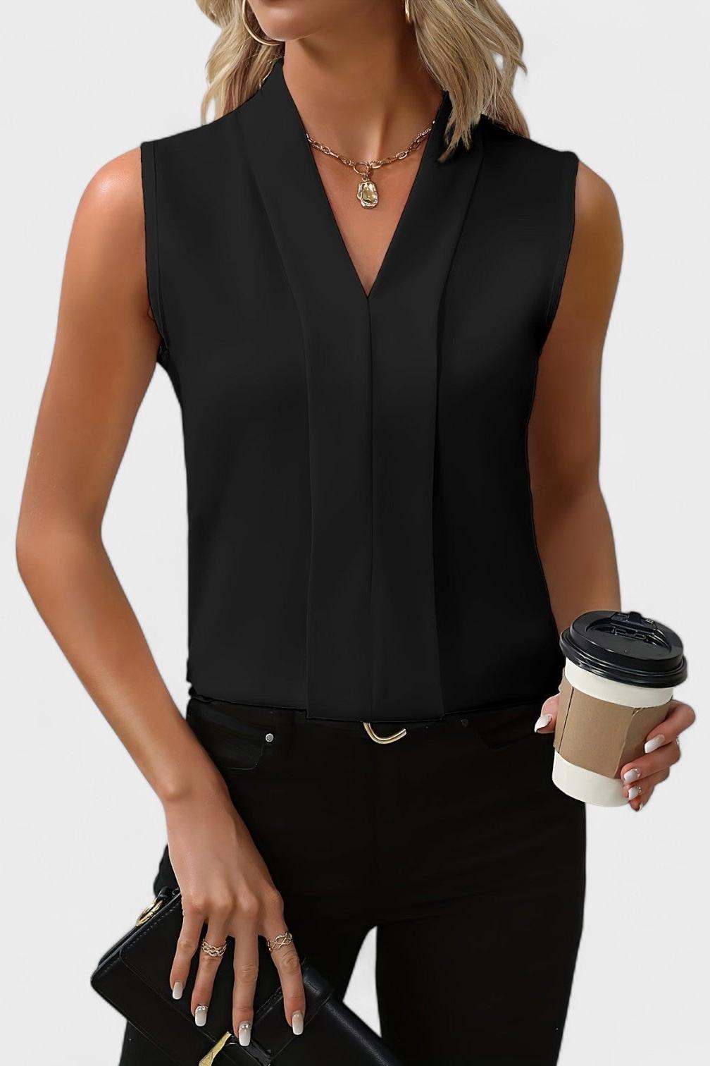 Julia - Mankadeton top s V-výstřihem