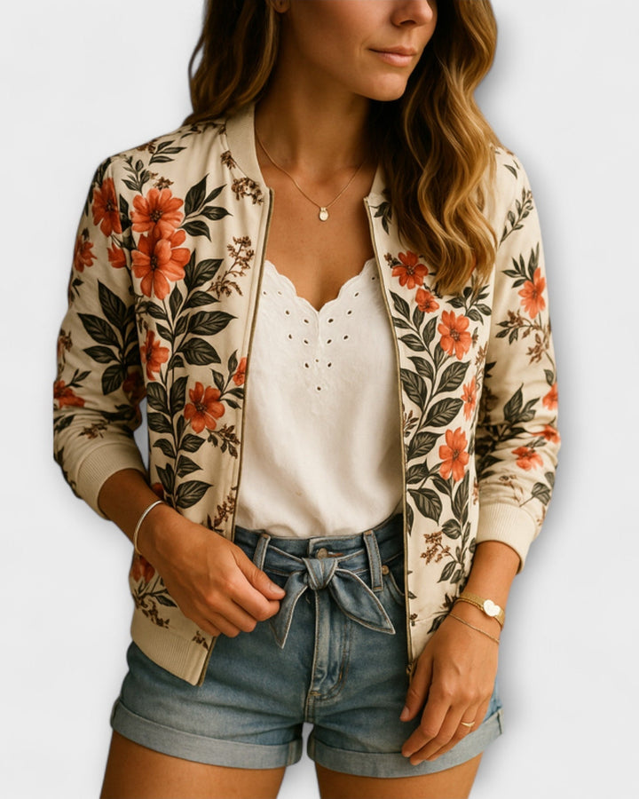 Kaélīn – Floral Bomber Jacket