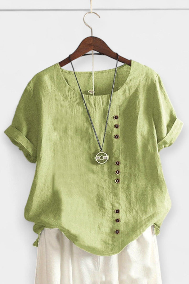 Krátký rukáv s knoflíky