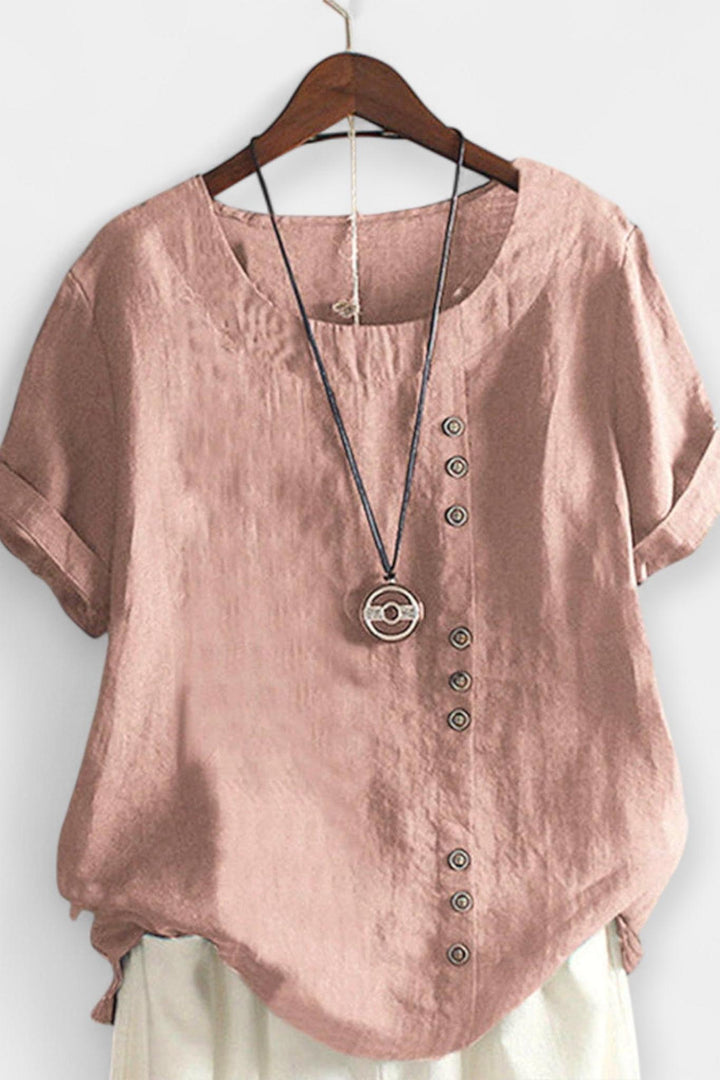 Krátký rukáv s knoflíky