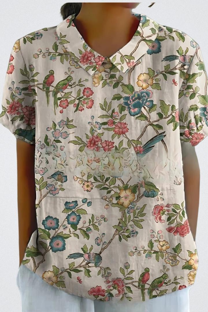 Koszula w Kwiatowy Wzór