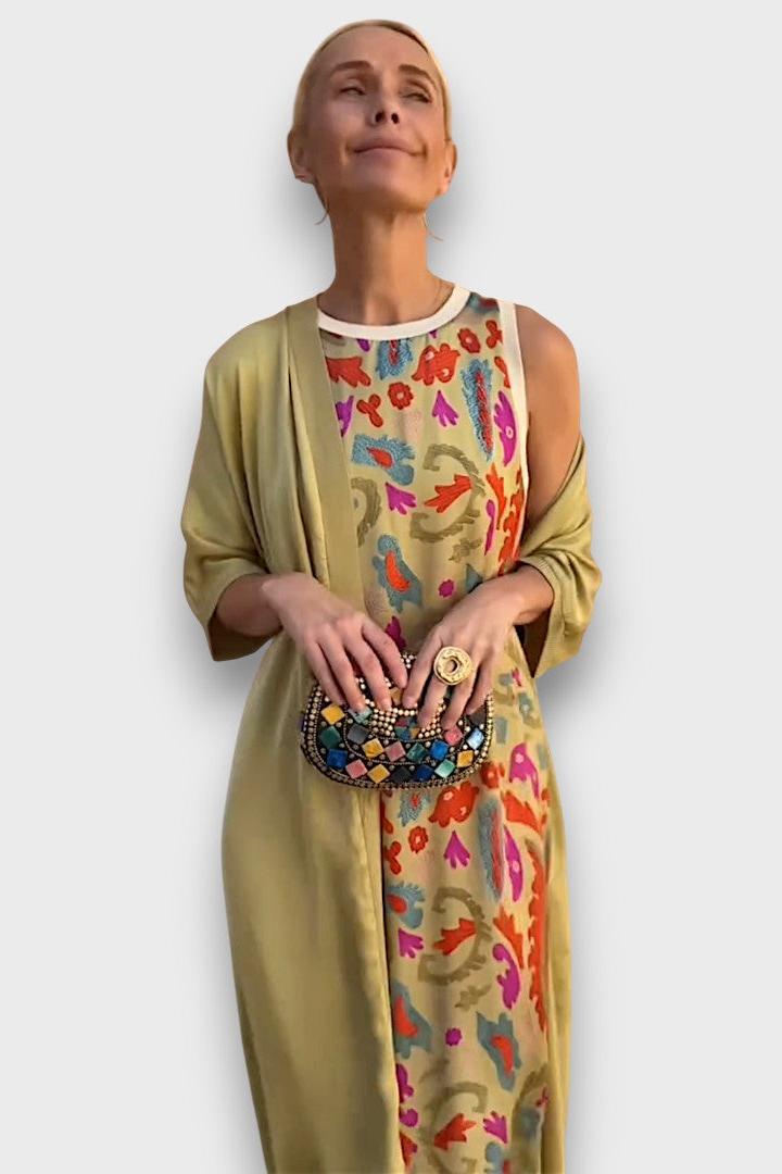 Květinové Dlouhé Šaty