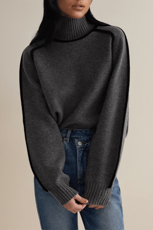 Lara™ Sweter z Wysokim Golfem