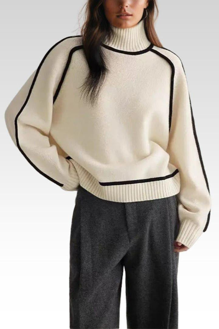 Lara™ Sweter z Wysokim Golfem