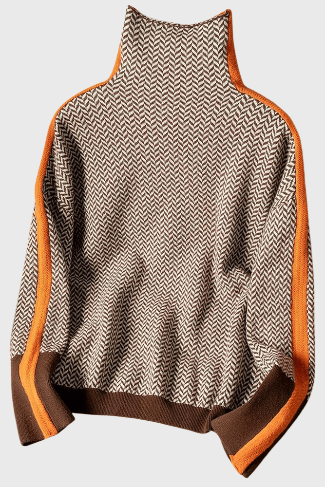 Leena™ Sweter z Wysokim Golfem