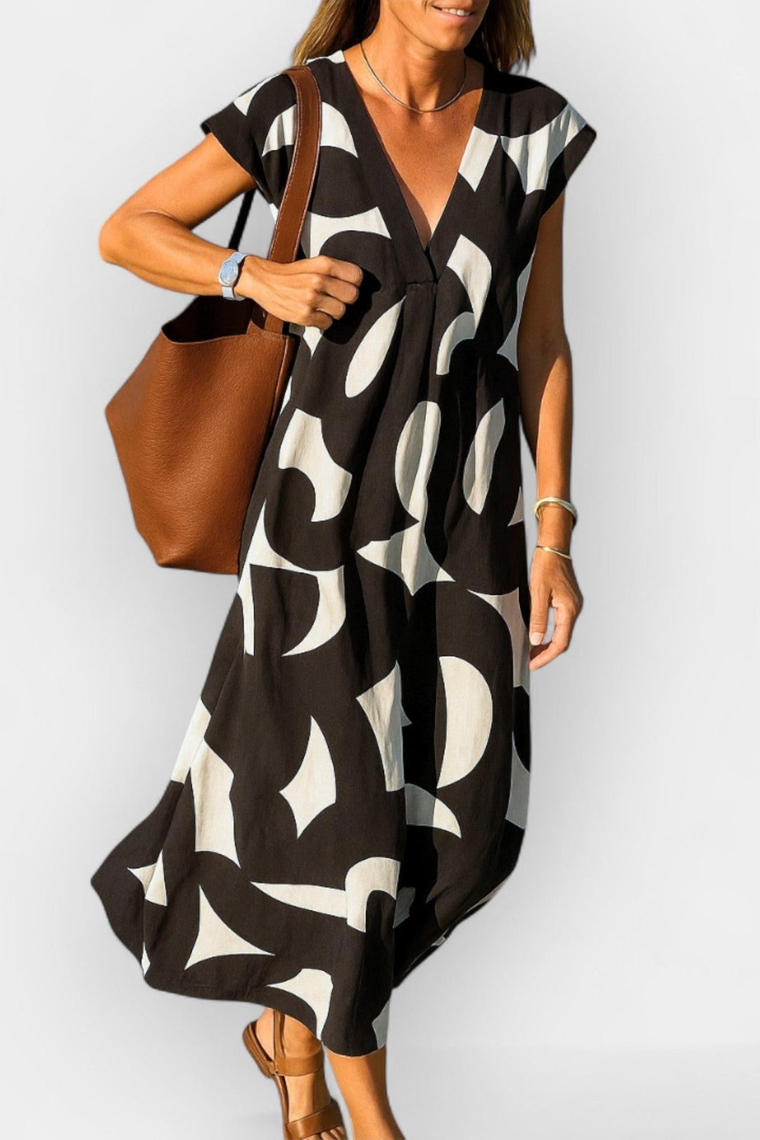 Lehká V-krční Šaty