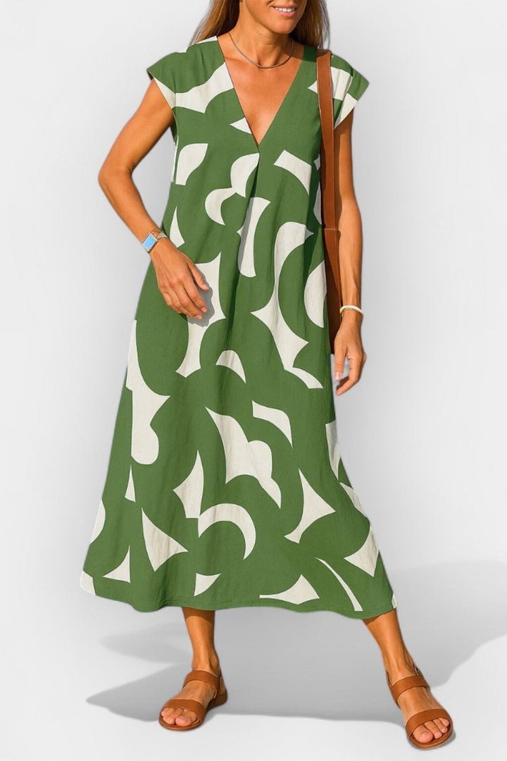 Lehká V-krční Šaty