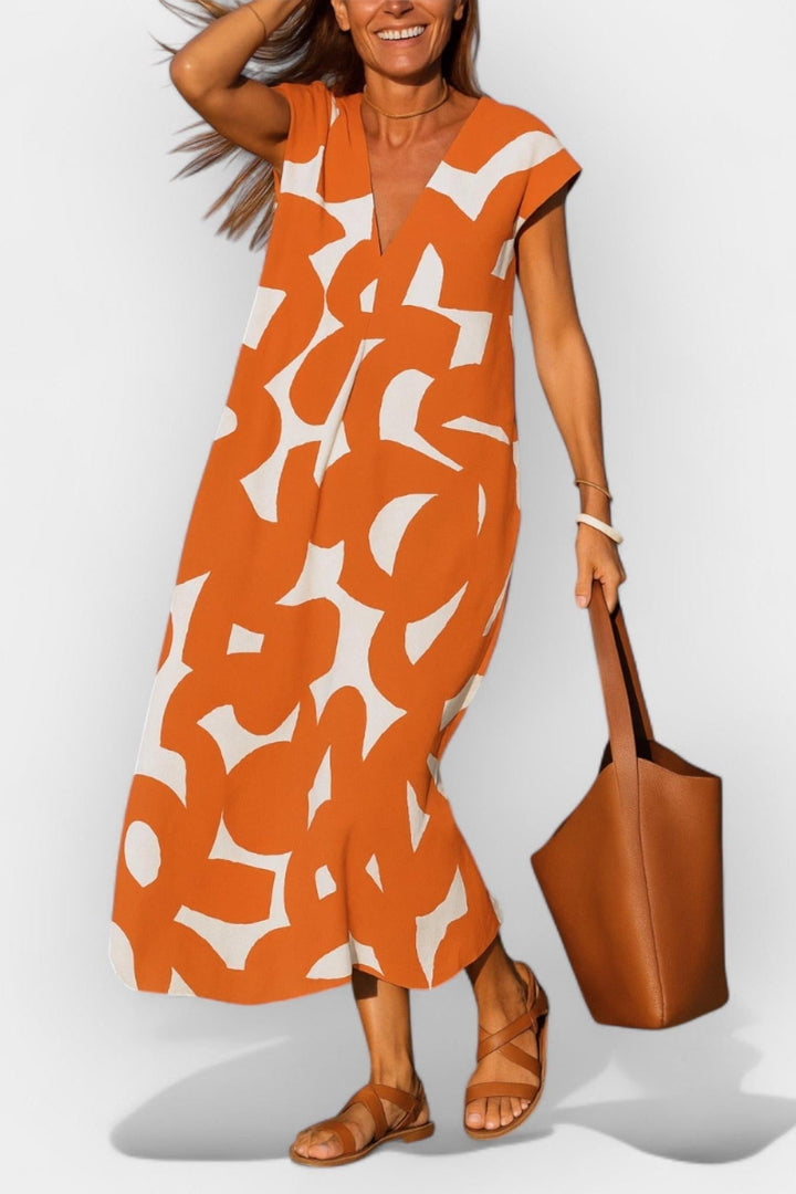 Lehká V-krční Šaty