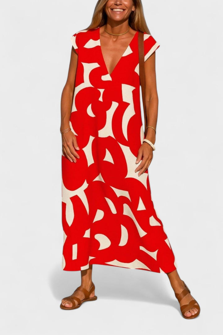 Lehká V-krční Šaty