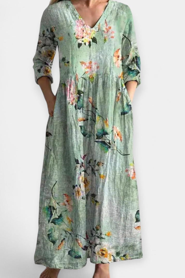 Lehké květinové šaty