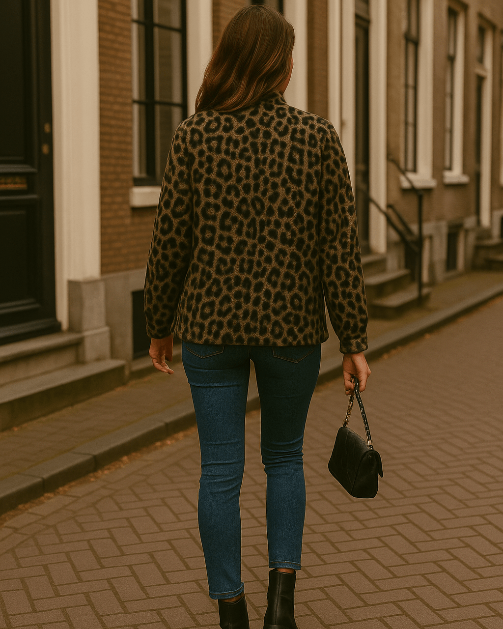 Leona – Panther Print Bomber Jacket