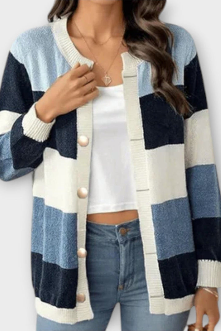Lottenia Striped Cardigan